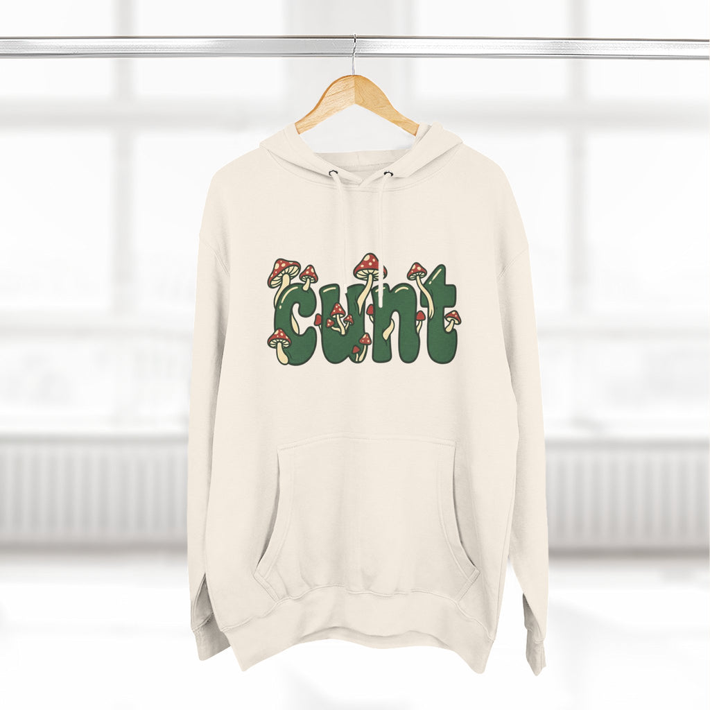 Whimsical Cunt & Mushroom Hoodie