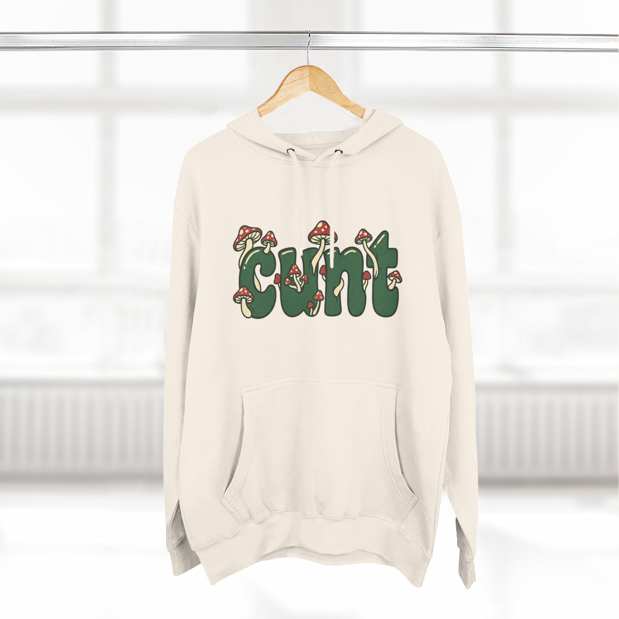 Whimsical Cunt & Mushroom Hoodie