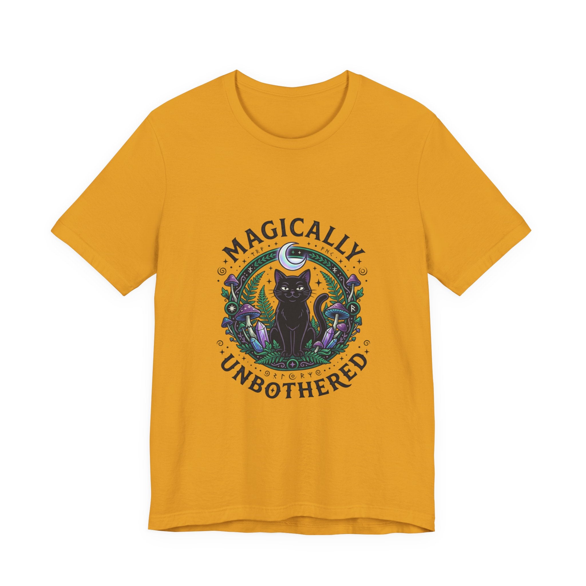 Magically Unbothered Cat Tee | witchy goblincore celestial vibes