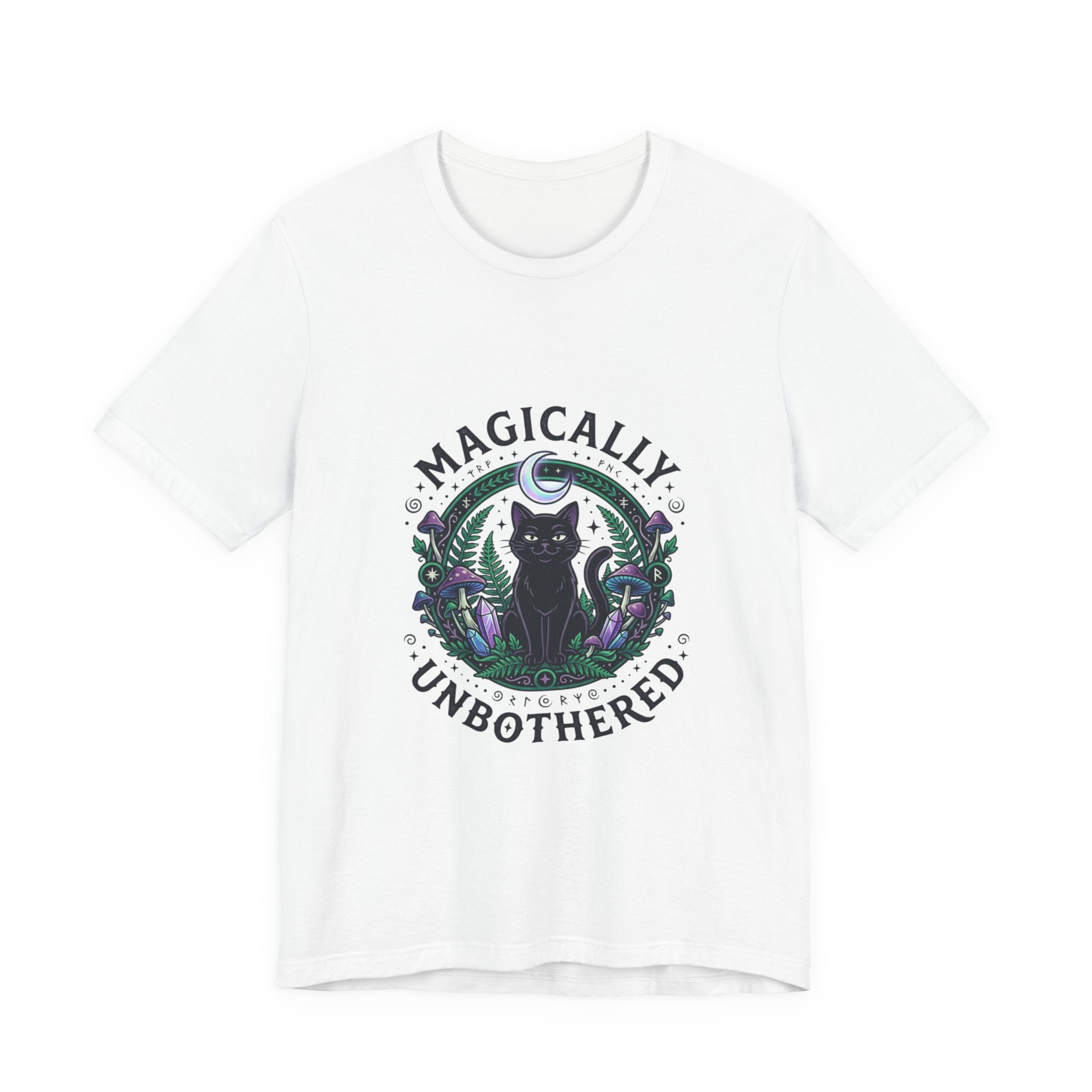 Magically Unbothered Cat Tee | witchy goblincore celestial vibes