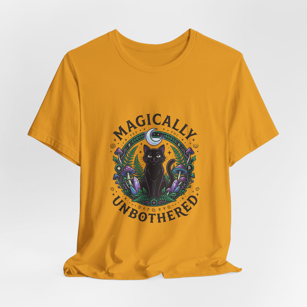 Magically Unbothered Cat Tee | witchy goblincore celestial vibes