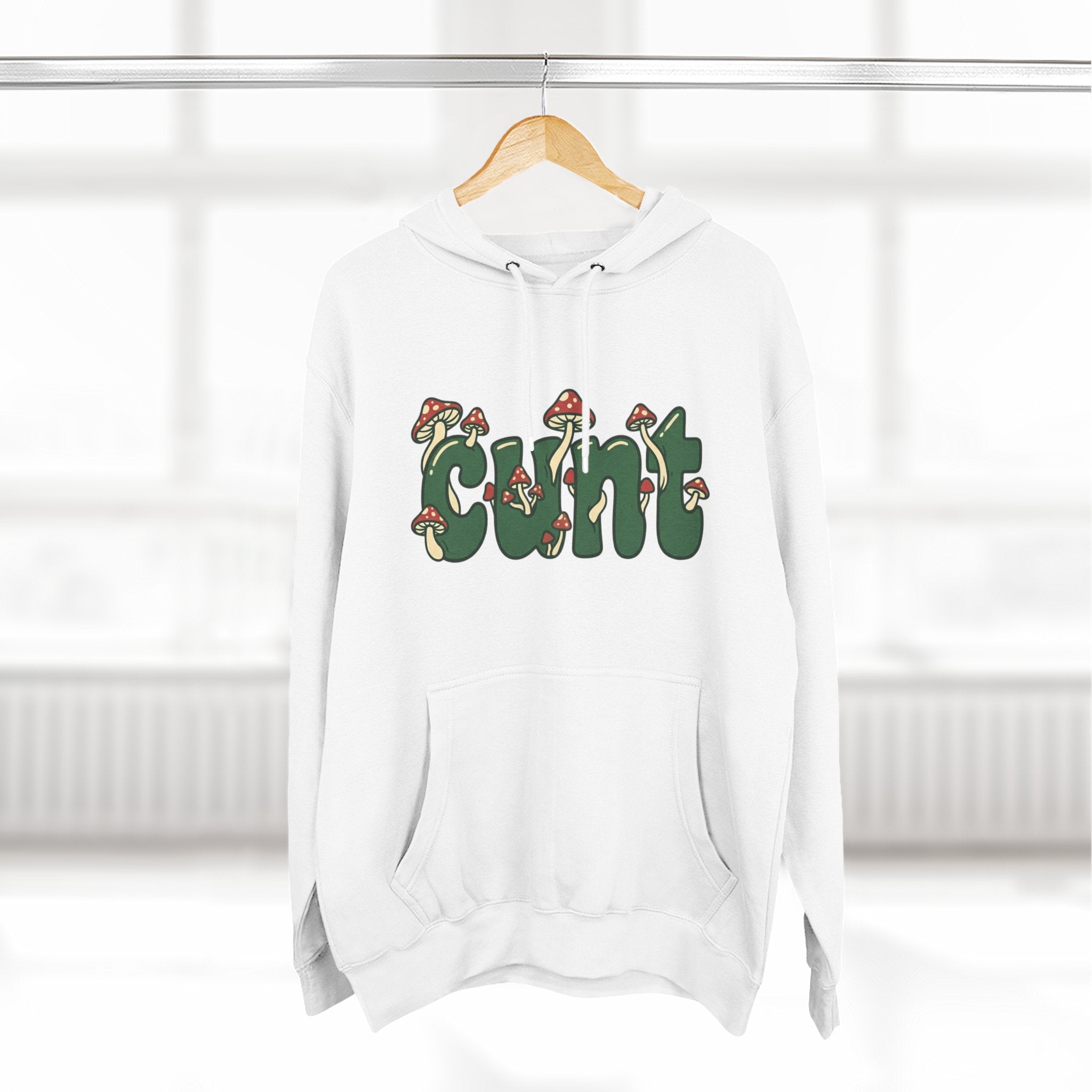 Whimsical Cunt & Mushroom Hoodie