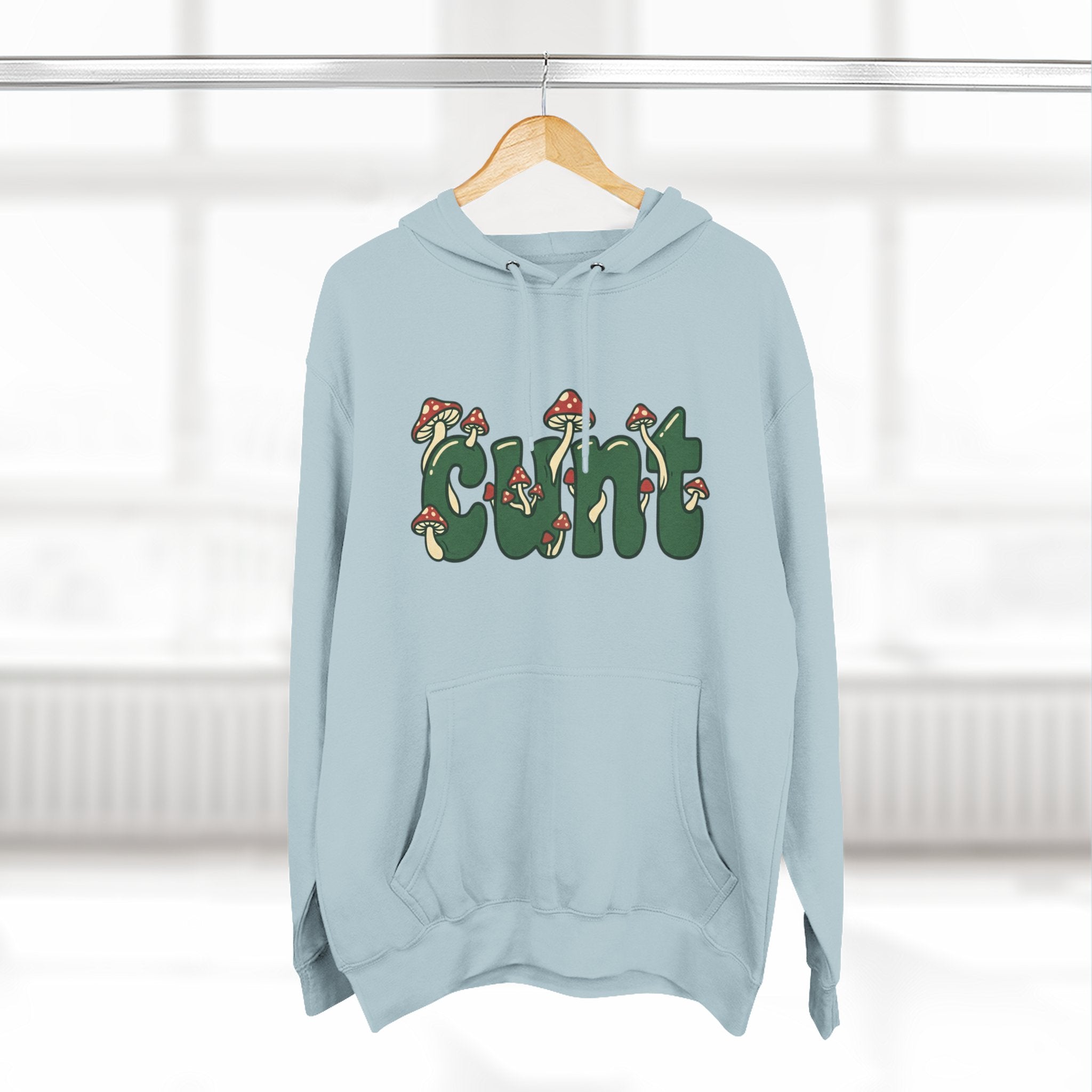 Whimsical Cunt & Mushroom Hoodie
