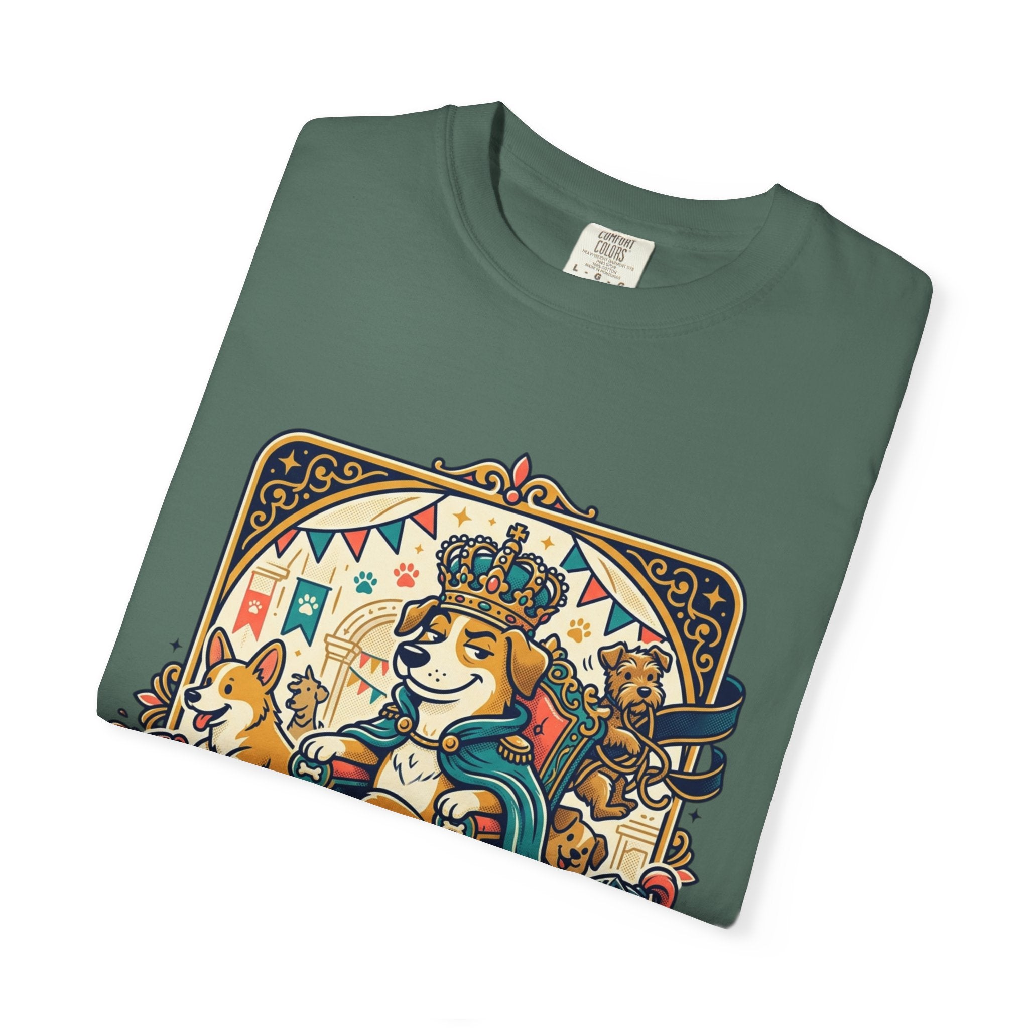 Dog Mom Funny T-Shirt – “It’s My Dog’s Kingdom” Corgi Graphic Tee | Cute Pet Lover Gift | Vintage Style Unisex Shirt