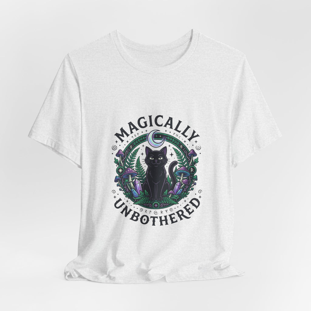 Magically Unbothered Cat Tee | witchy goblincore celestial vibes