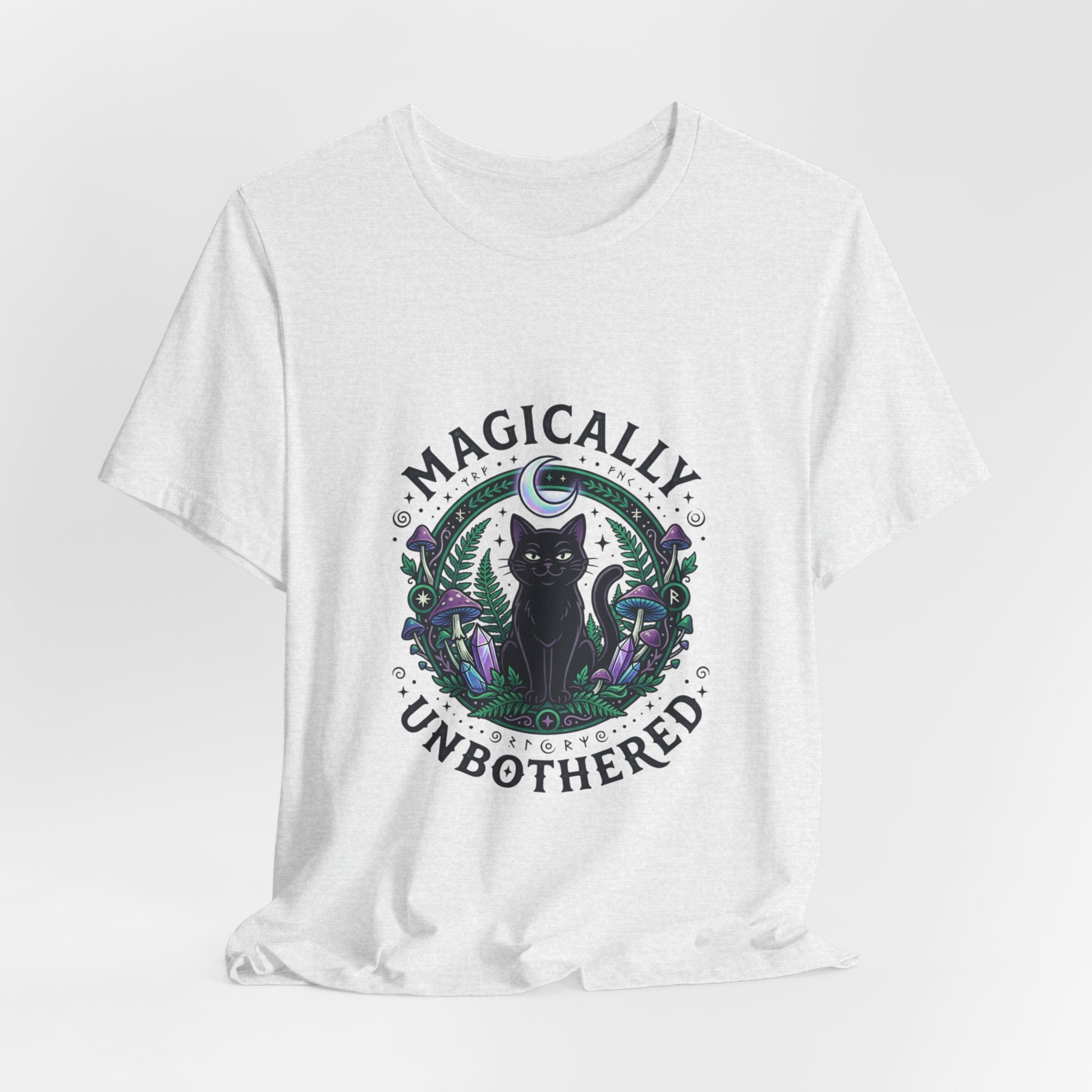 Magically Unbothered Cat Tee | witchy goblincore celestial vibes