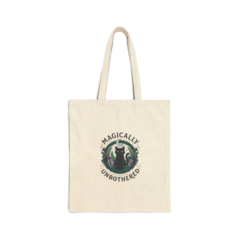 Magically Unbothered Tote | witchy goblincore celestial crystals