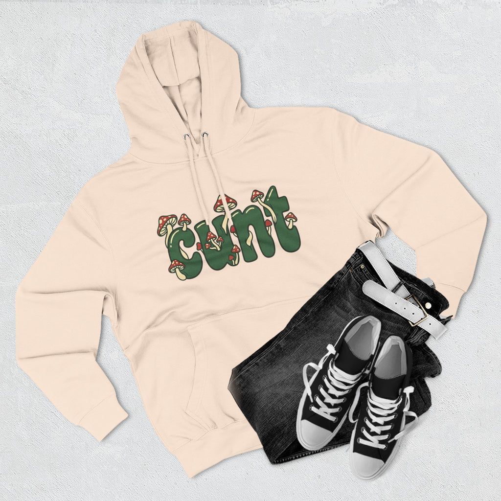 Whimsical Cunt & Mushroom Hoodie