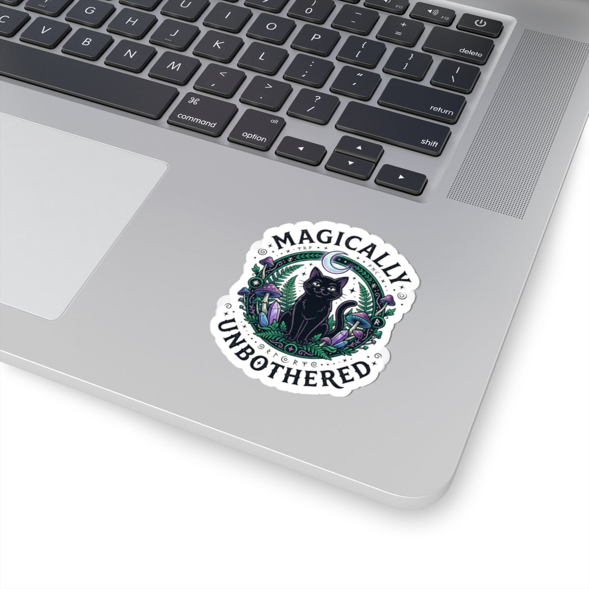 Magically Unbothered Cat Kiss-Cut Stickers | witchy, goblincore