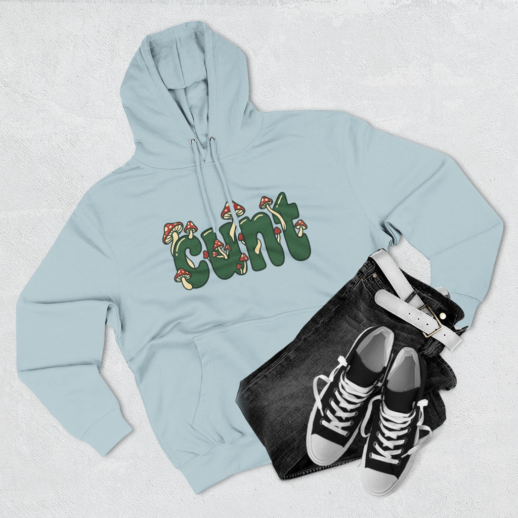 Whimsical Cunt & Mushroom Hoodie