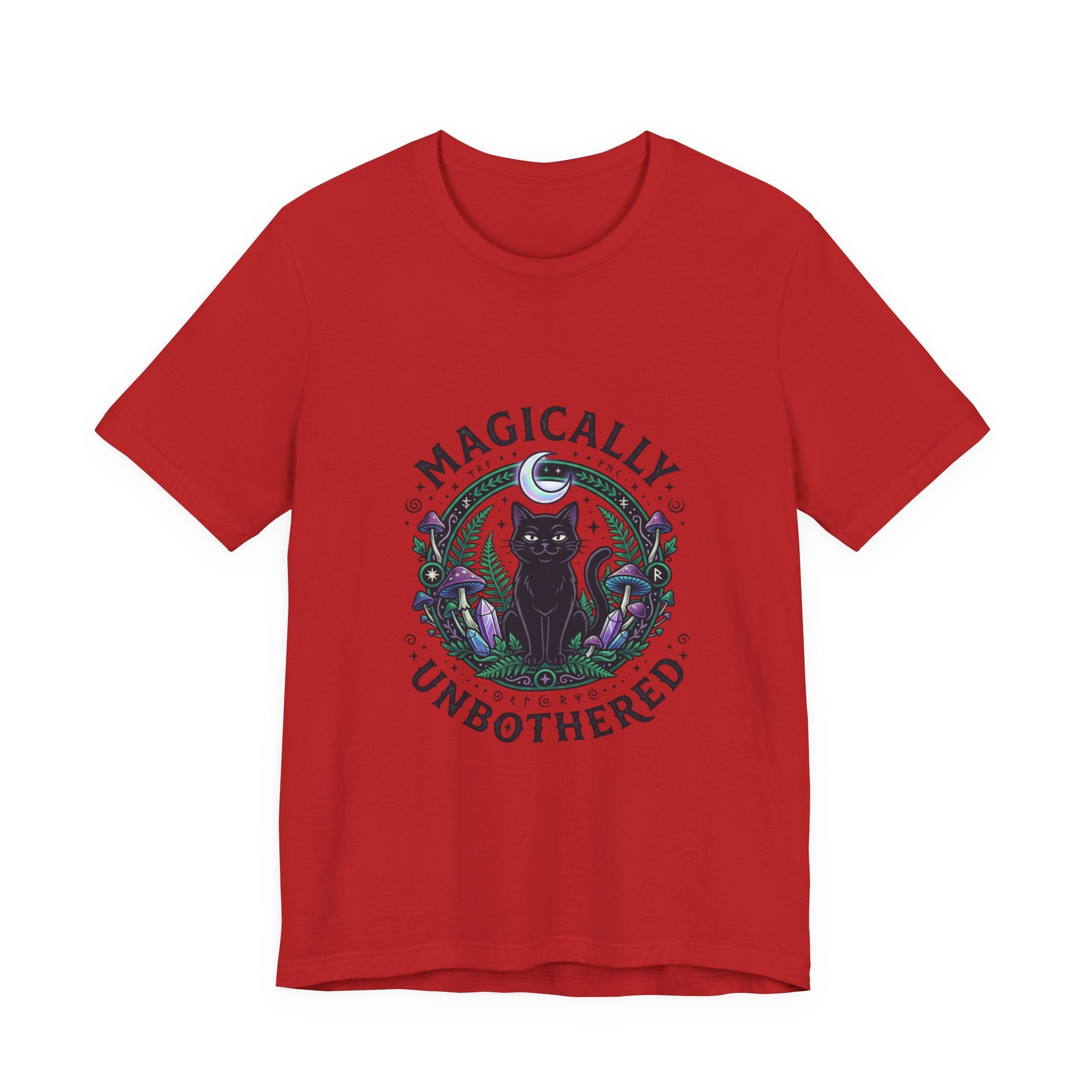 Magically Unbothered Cat Tee | witchy goblincore celestial vibes