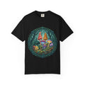 Psychedelic Mushroom in Forest T-shirt | Colorful Psychedelic Fungi Tee