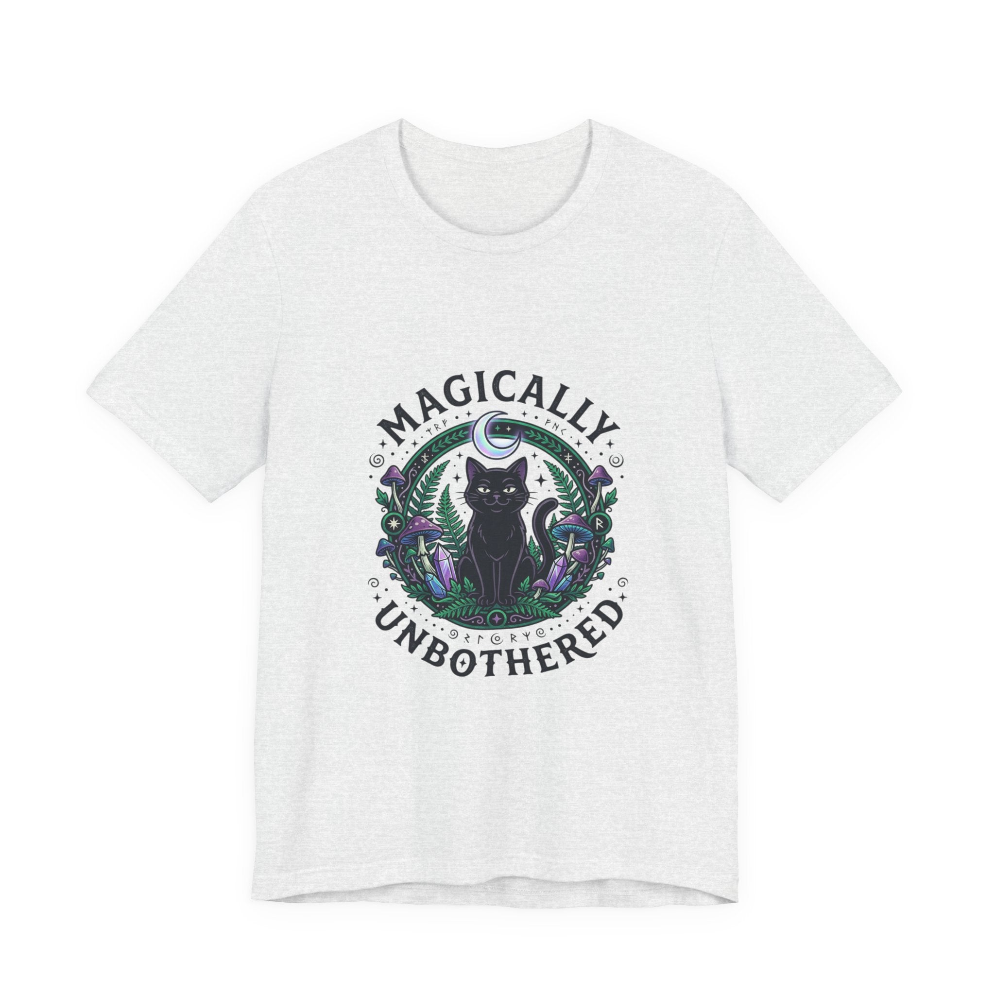 Magically Unbothered Cat Tee | witchy goblincore celestial vibes