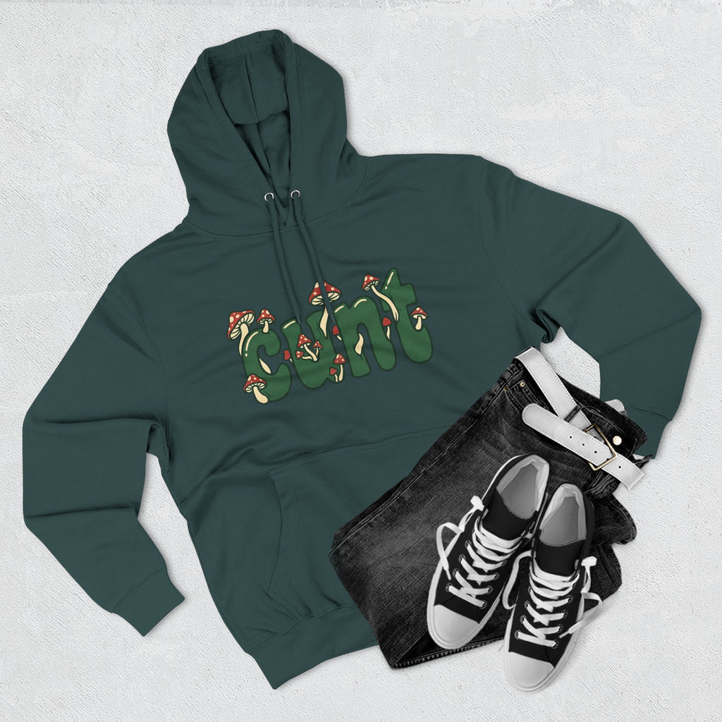 Whimsical Cunt & Mushroom Hoodie