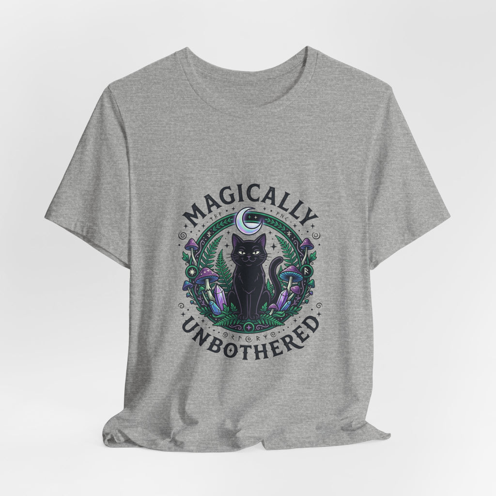 Magically Unbothered Cat Tee | witchy goblincore celestial vibes