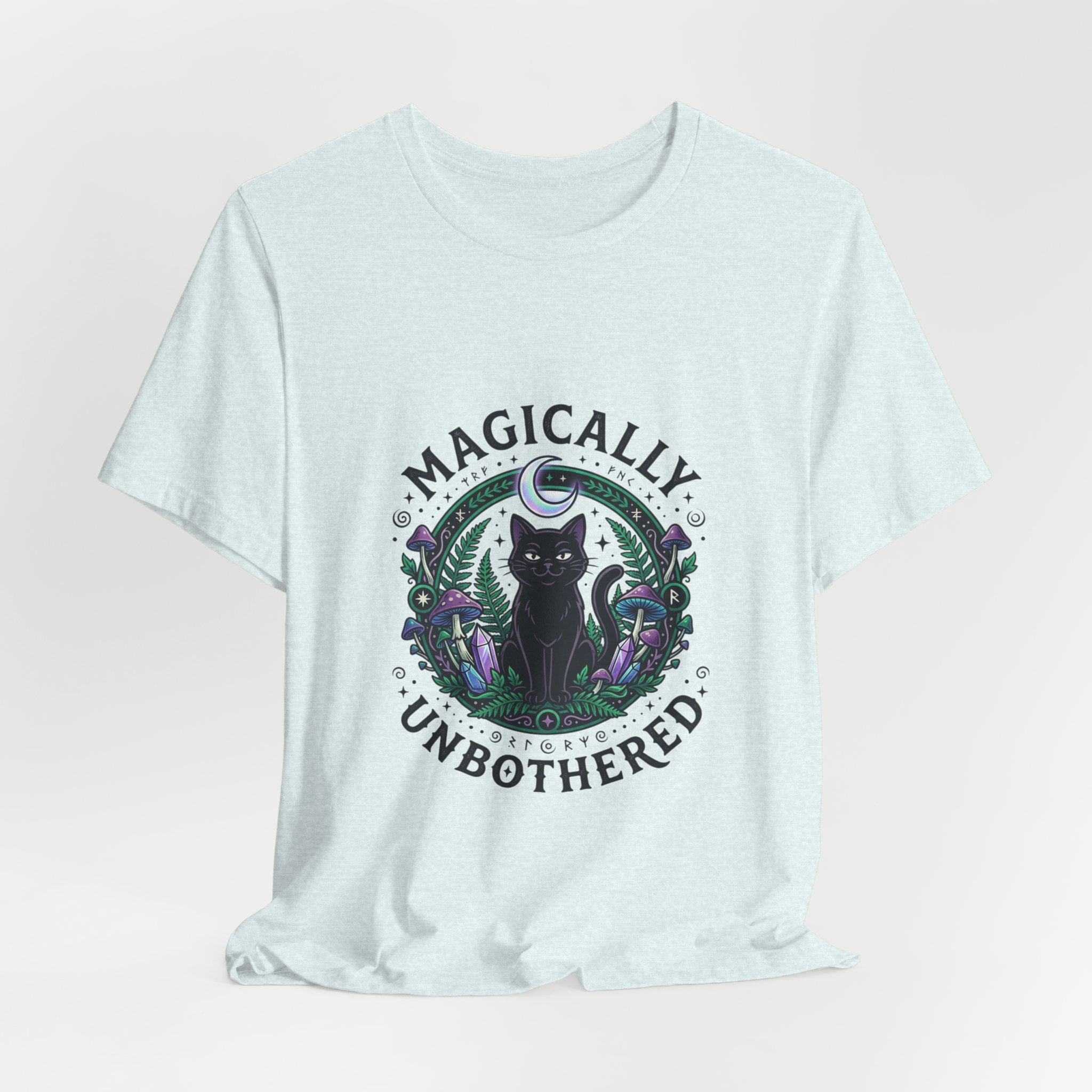 Magically Unbothered Cat Tee | witchy goblincore celestial vibes