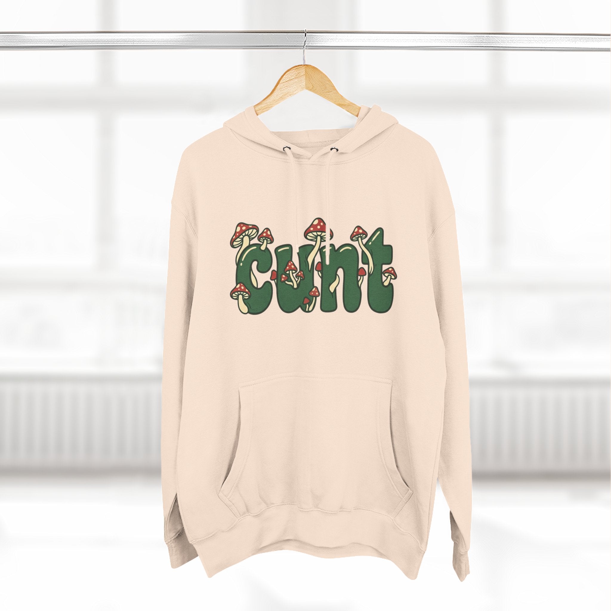 Whimsical Cunt & Mushroom Hoodie