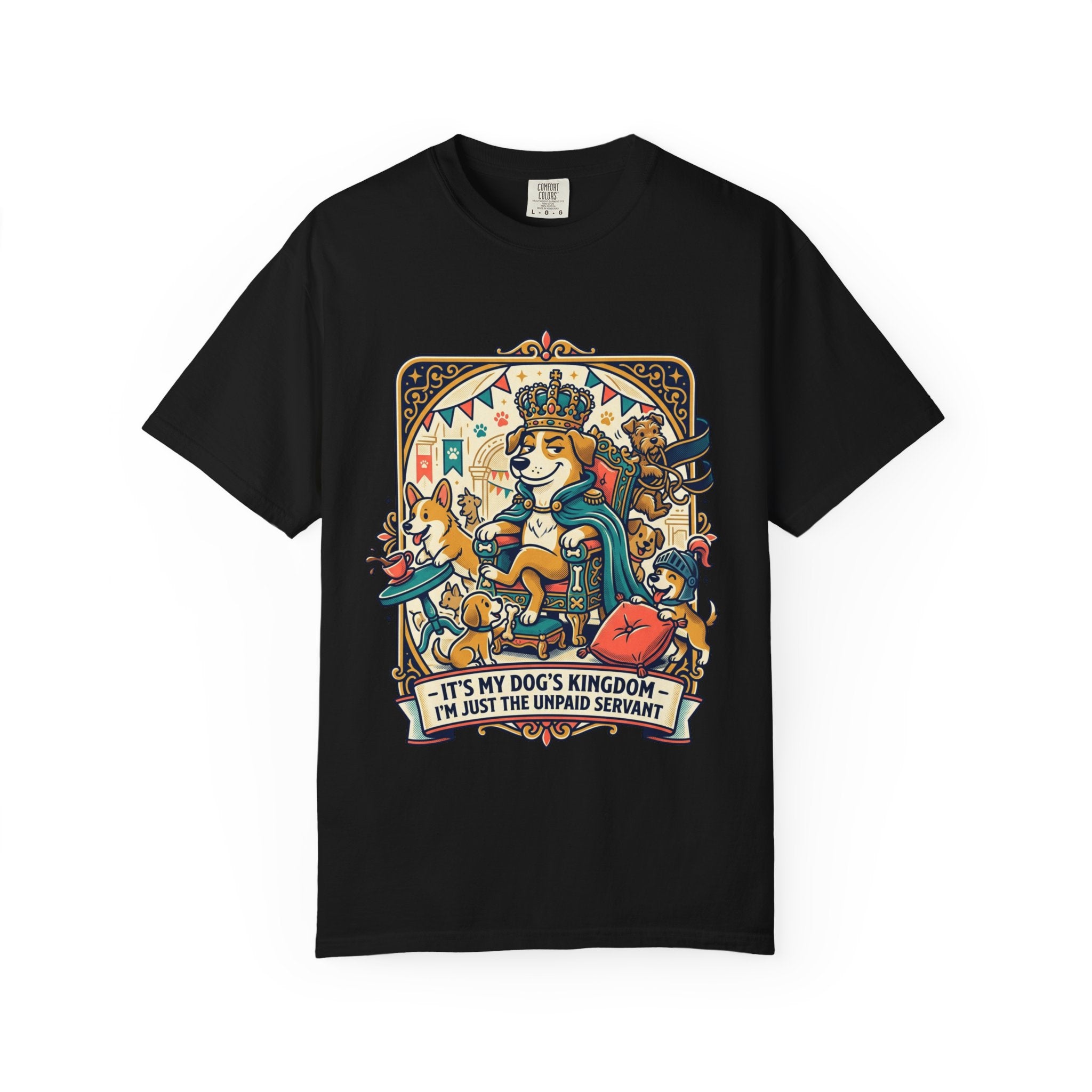 Dog Mom Funny T-Shirt – “It’s My Dog’s Kingdom” Corgi Graphic Tee | Cute Pet Lover Gift | Vintage Style Unisex Shirt