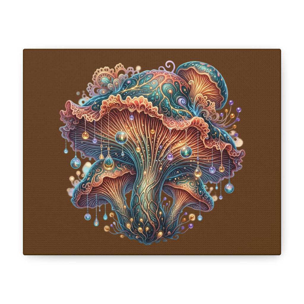 Psychedelic Mushroom Art Canvas – Colorful Fantasy Fungi Wall Decor