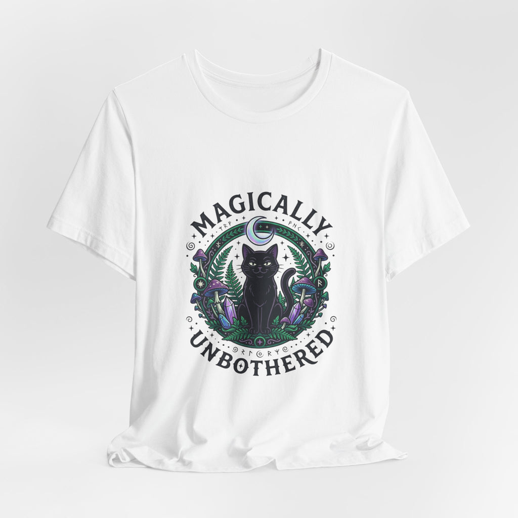 Magically Unbothered Cat Tee | witchy goblincore celestial vibes