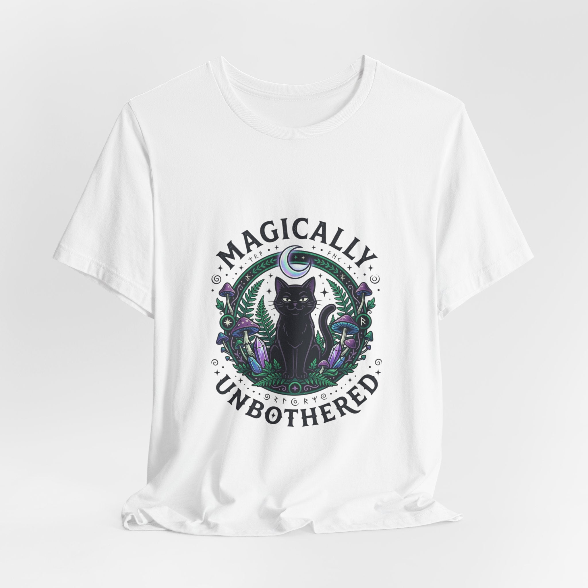 Magically Unbothered Cat Tee | witchy goblincore celestial vibes
