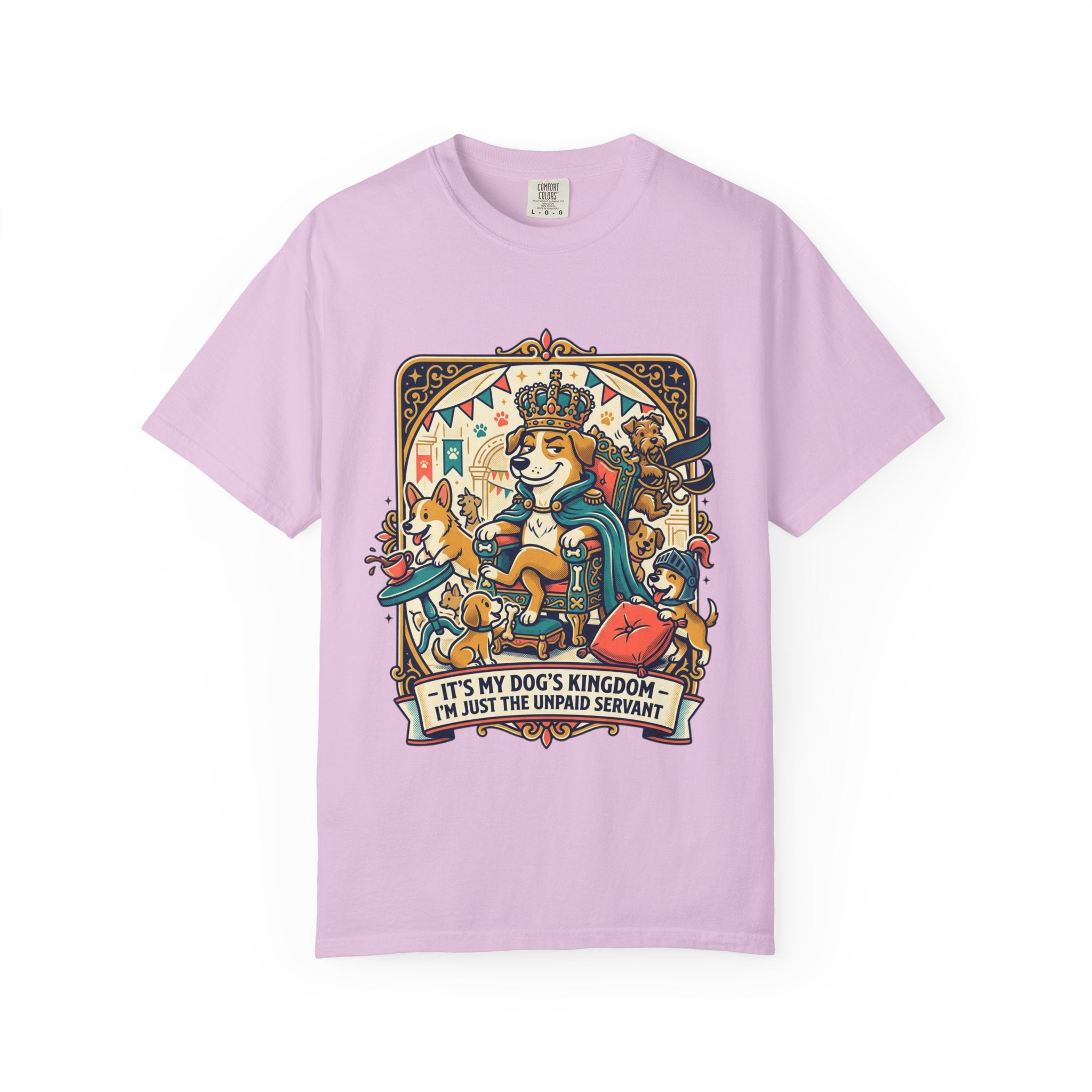 Dog Mom Funny T-Shirt – “It’s My Dog’s Kingdom” Corgi Graphic Tee | Cute Pet Lover Gift | Vintage Style Unisex Shirt