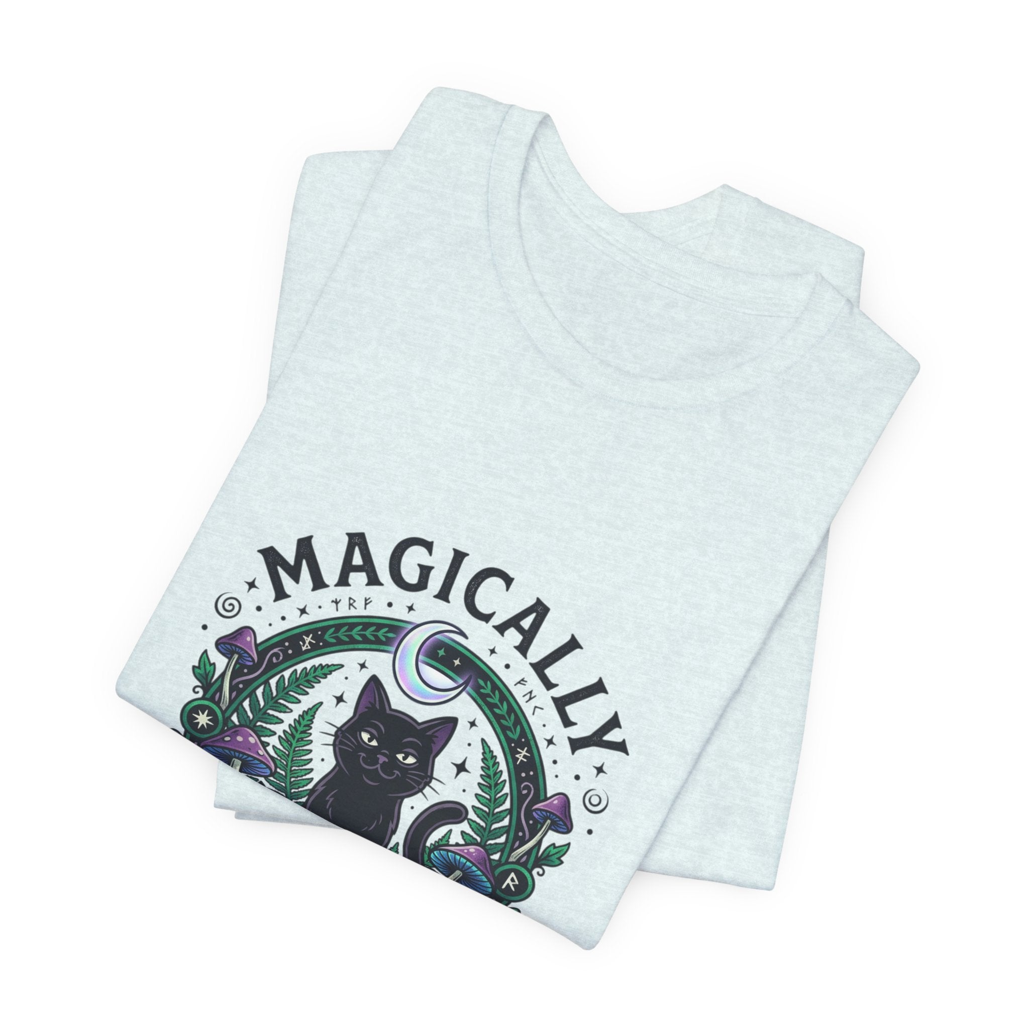 Magically Unbothered Cat Tee | witchy goblincore celestial vibes