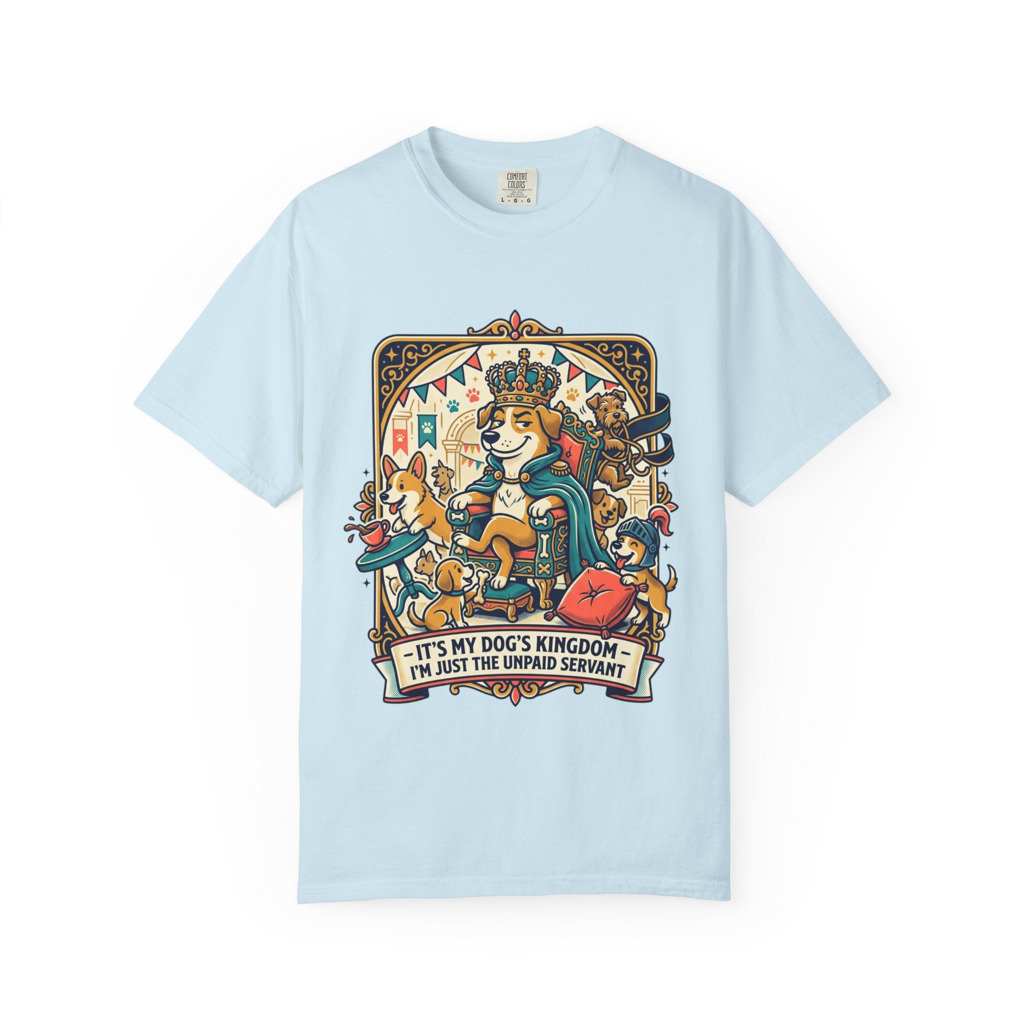 Dog Mom Funny T-Shirt – “It’s My Dog’s Kingdom” Corgi Graphic Tee | Cute Pet Lover Gift | Vintage Style Unisex Shirt