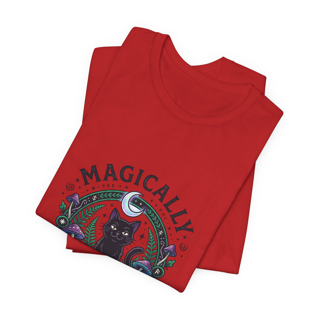 Magically Unbothered Cat Tee | witchy goblincore celestial vibes