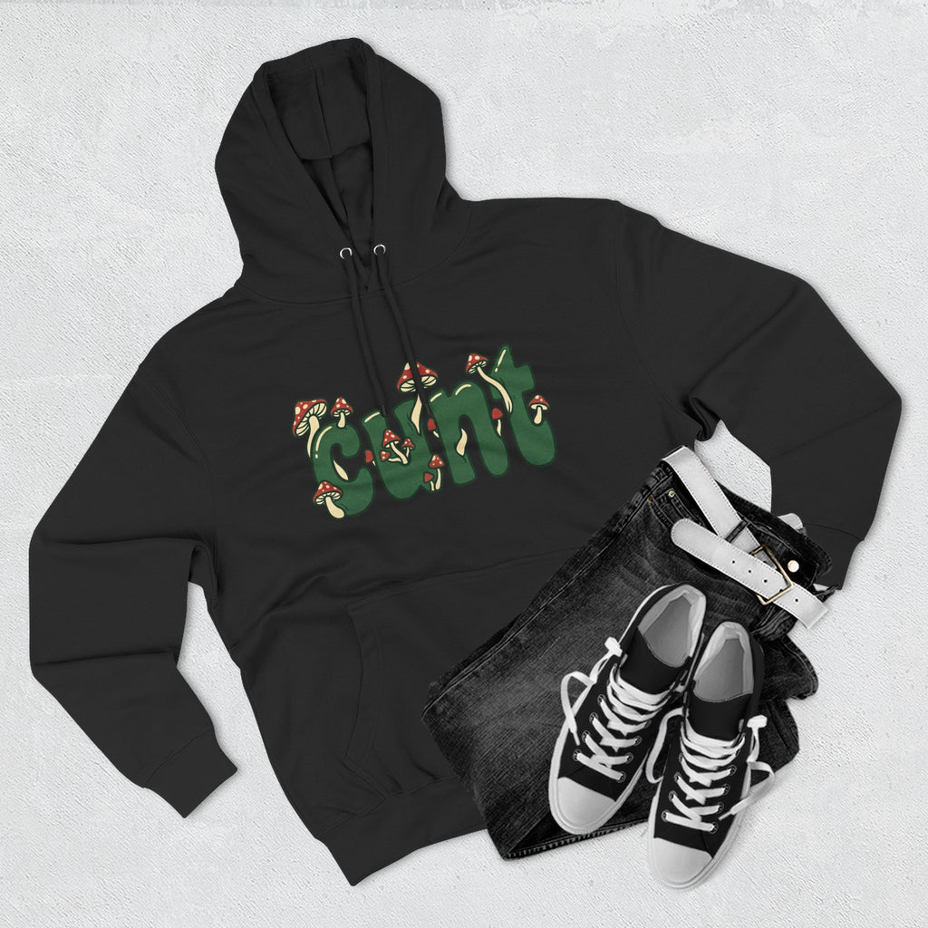 Whimsical Cunt & Mushroom Hoodie