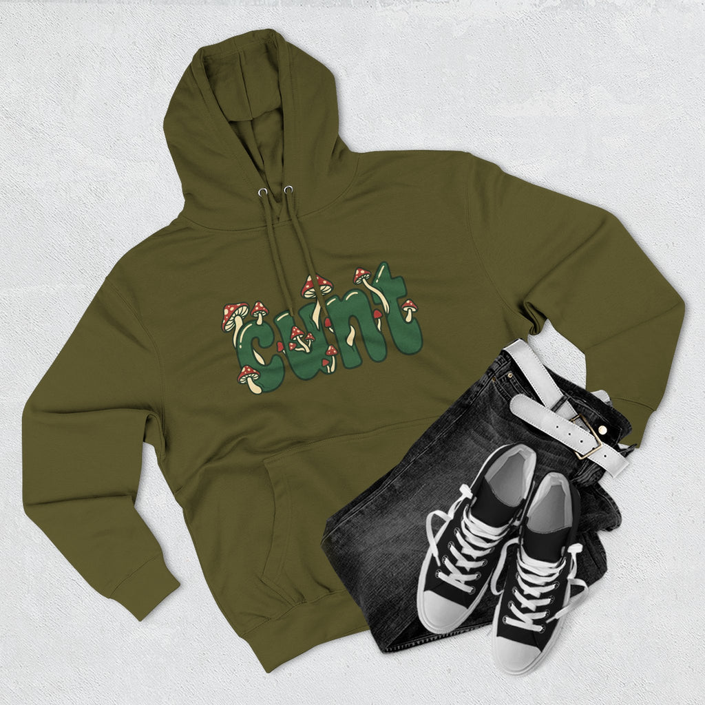 Whimsical Cunt & Mushroom Hoodie
