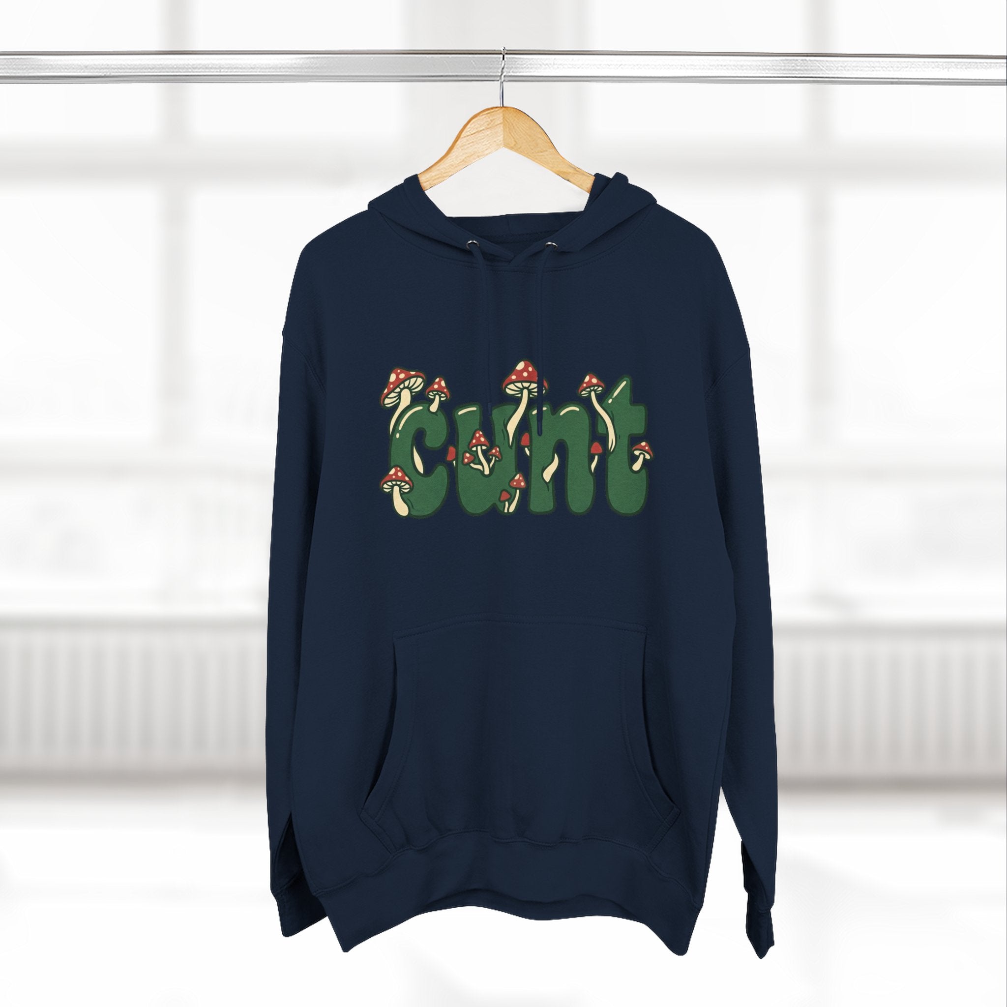 Whimsical Cunt & Mushroom Hoodie